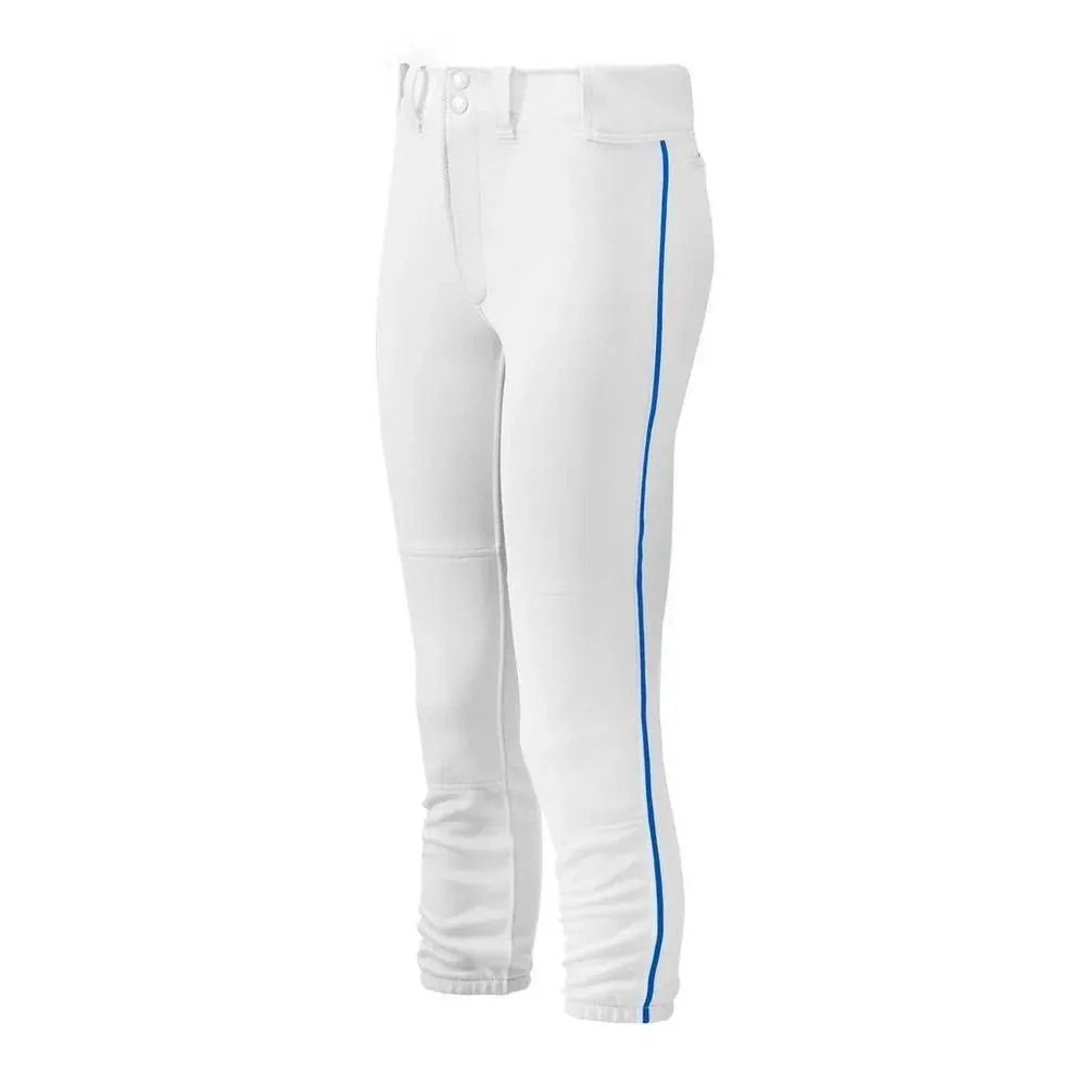 Youth Girl's Belted Piped Softball Pant