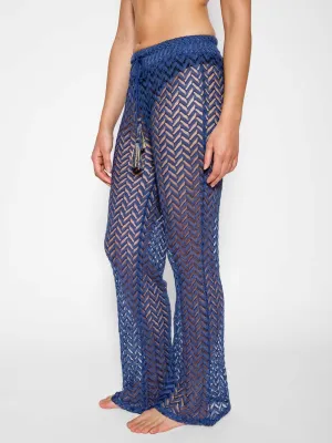 Zuma Wide Leg Pant in Navy