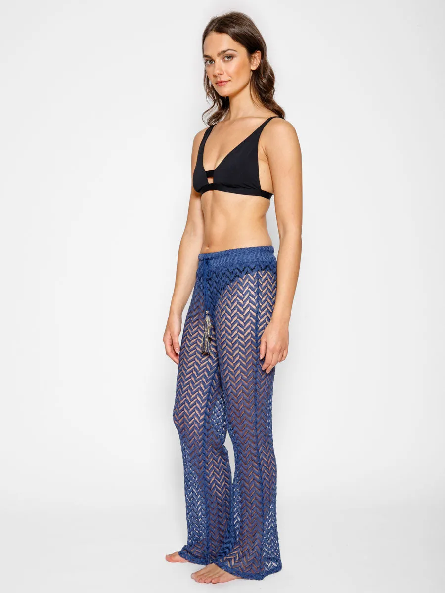 Zuma Wide Leg Pant in Navy