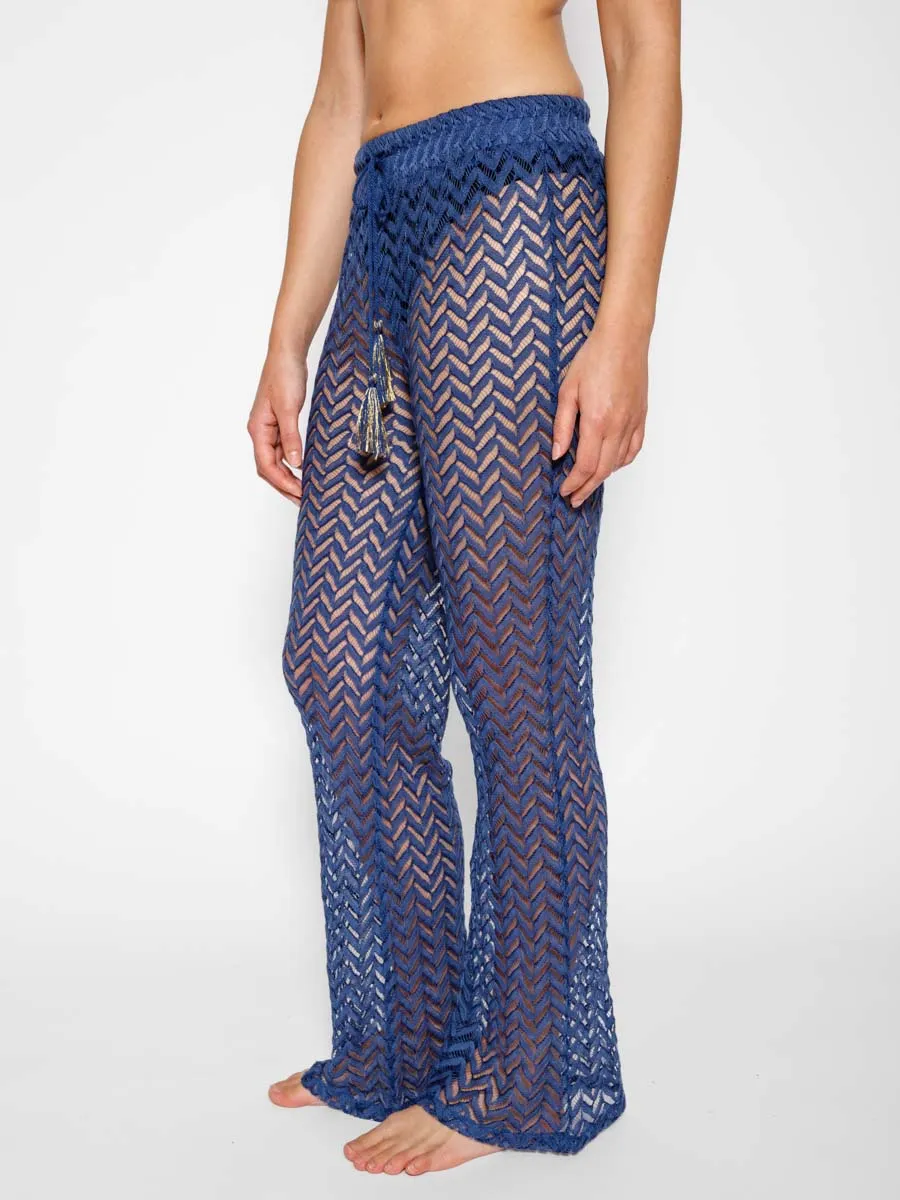 Zuma Wide Leg Pant in Navy